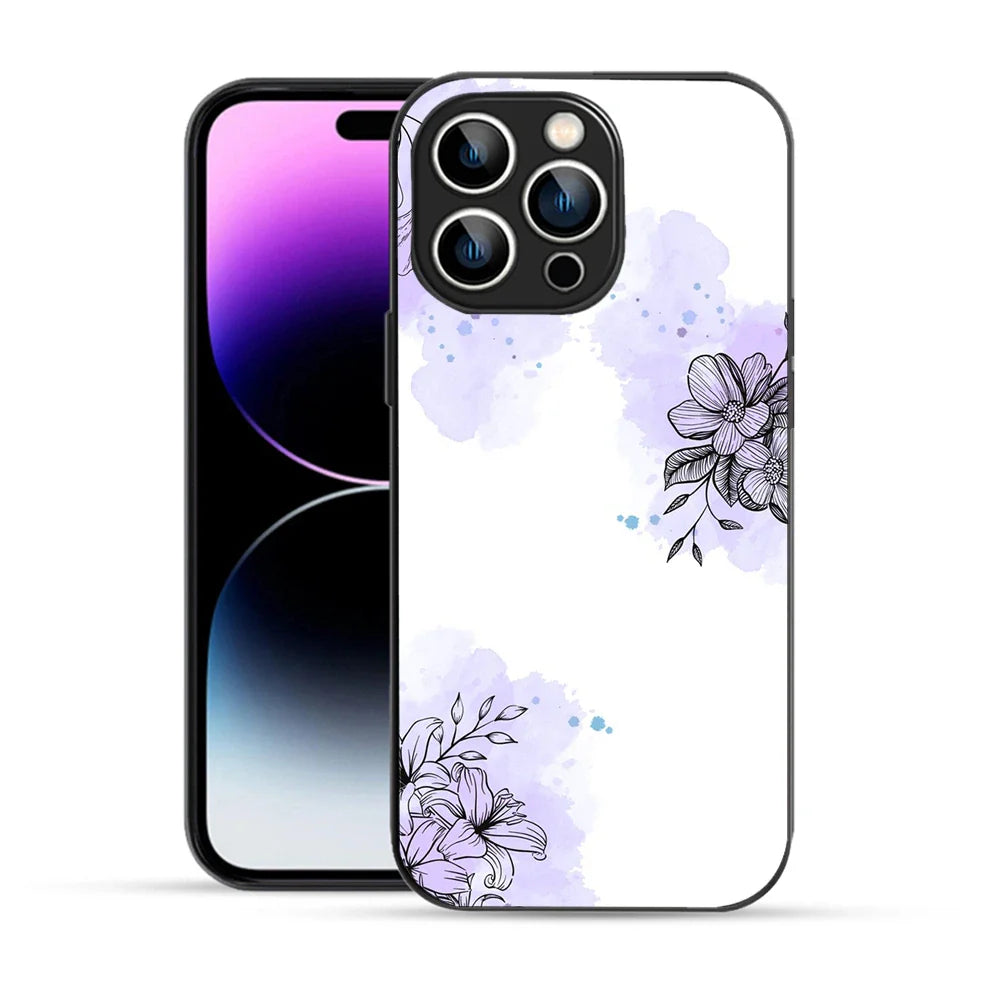 Bornstud Watercolor Floral Printed Case for iPhone 14 Pro