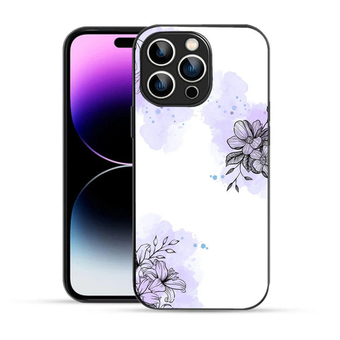 Bornstud Watercolor Floral Printed Case for iPhone 14 Pro