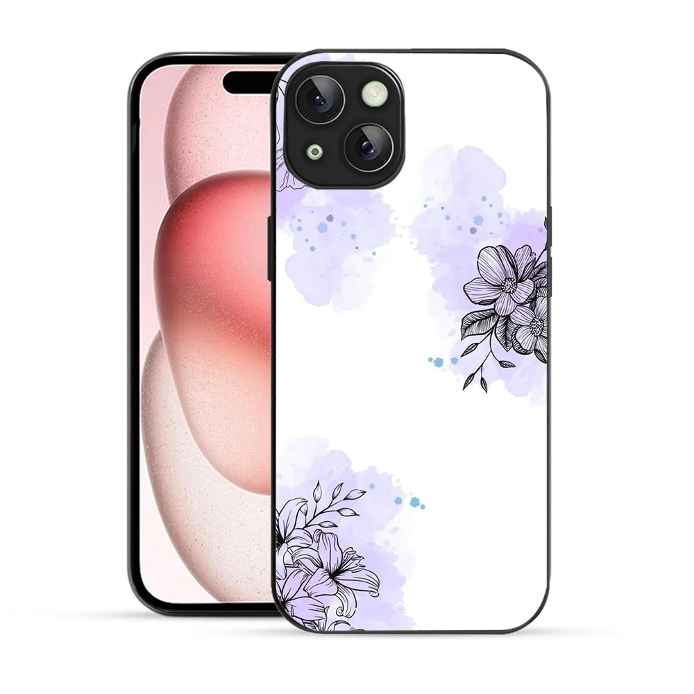 Bornstud Watercolor Floral Printed Case for iPhone 15 Plus