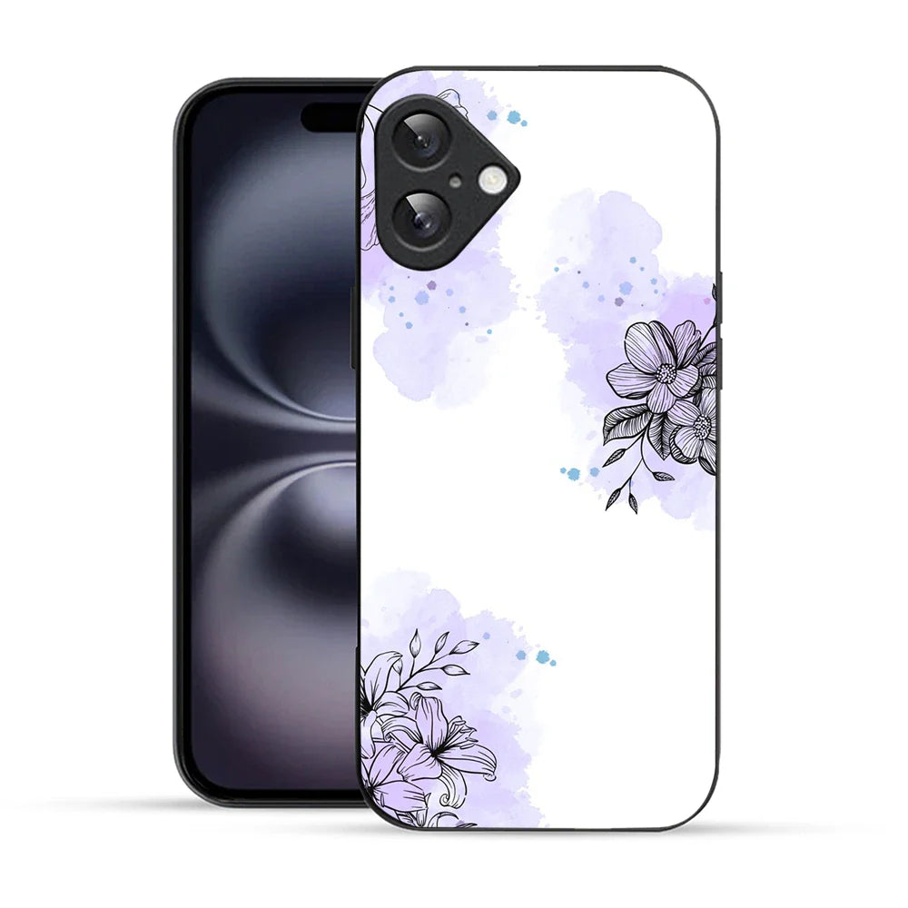 Bornstud Watercolor Floral Printed Case for iPhone 16 Plus