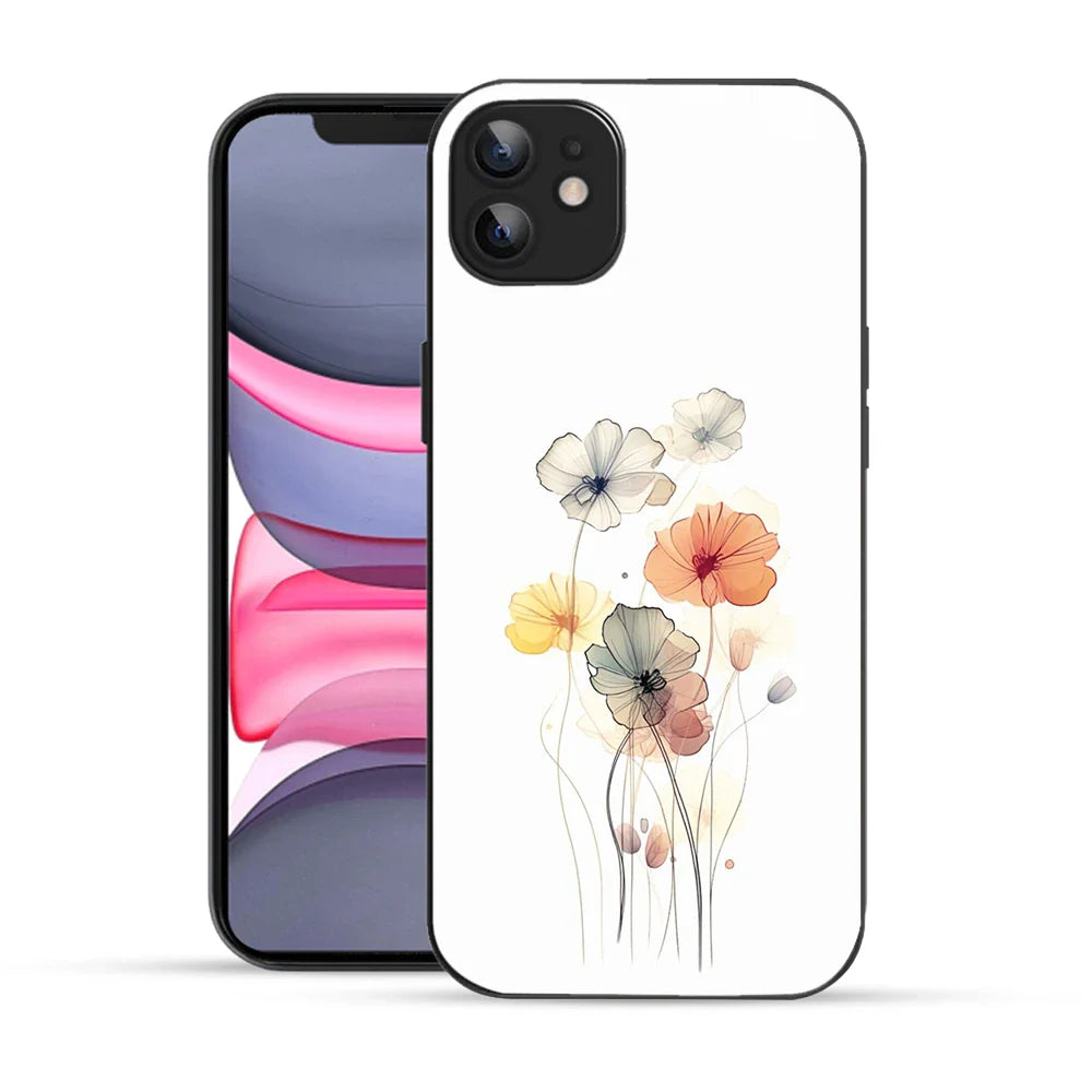 Bornstud Abstract Floral Printed Case for iPhone 12