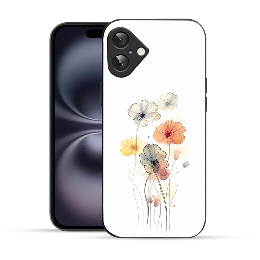 Bornstud Abstract Floral Printed Case for iPhone 16 Plus
