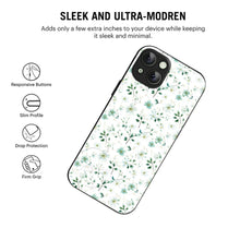 Bornstud Green Blossom Printed Case for iPhone 15
