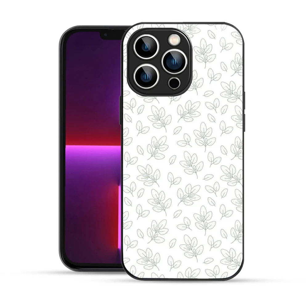 Bornstud Minimal Leaf Printed Case for iPhone 13 Pro