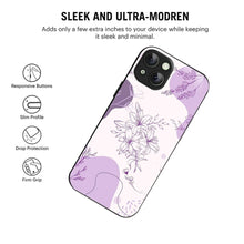 Bornstud Lavender Blossom Printed Case for iPhone 15 Plus purple