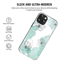 Bornstud MInt Blossom Printed Case for iPhone 14 Plus mint
