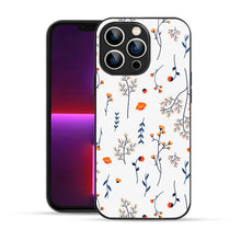Bornstud Autumn Floral Sketch Printed Case Blue & Orange