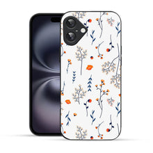 Bornstud Autumn Floral Sketch Printed Case Blue & Orange