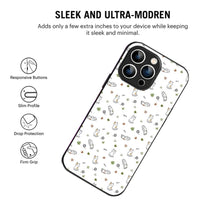 Bornstud Playful Cats Printed Case for iPhone 13 Pro Max Brown & Green