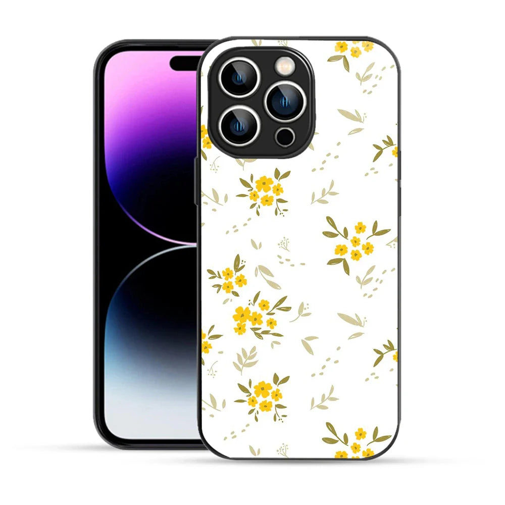 Bornstud Yellow Blossom Printed Case for iPhone 14 Pro