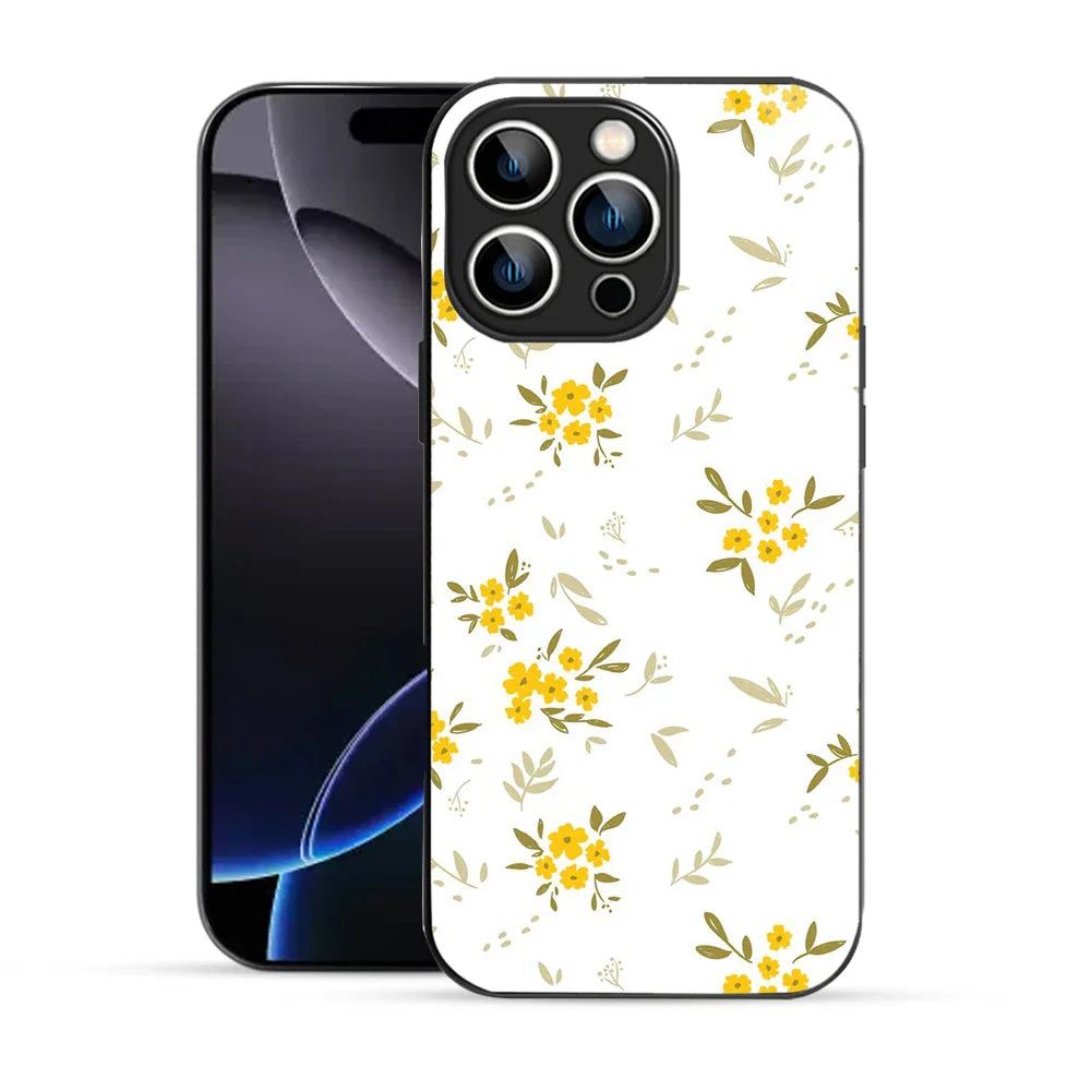 Bornstud Yellow Blossom Printed Case for iPhone 16 Pro