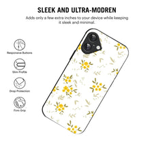 Bornstud Yellow Blossom Printed Case for iPhone 16 Plus