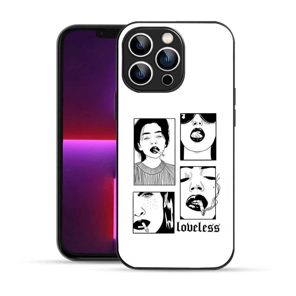 Bornstud Loveless Art Printed Case for iPhone 13 Pro white