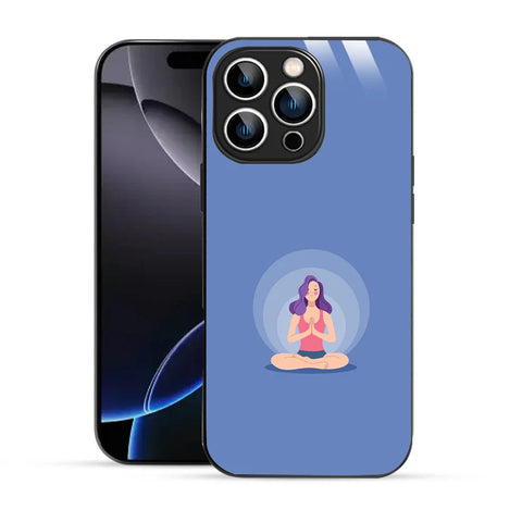 Bornstud Yoga girl Printed Case Blue