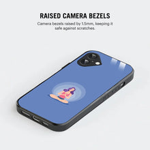 Bornstud Yoga girl Printed Case for iPhone 16 Blue
