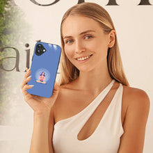 Bornstud Yoga girl Printed Case for iPhone 16 Blue
