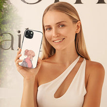 Bornstud Chic Aesthetic Printed Case for iPhone 14 Plus Beige & Paste
