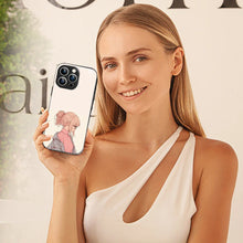 Bornstud Chic Aesthetic Printed Case for iPhone 14 Pro Beige & Paste