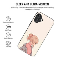 Bornstud Chic Aesthetic Printed Case for iPhone 16 Plus Beige & Paste