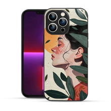 Bornstud Botanical Art Printed Case for iPhone 13 Pro Max Green & Beige