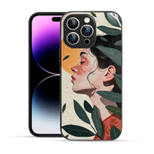 Bornstud Botanical Art Printed Case Green & Beige