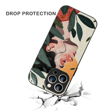 Bornstud Botanical Art Printed Case for iPhone 15 Pro Green & Beige