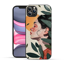 Bornstud Botanical Art Printed Case Green & Beige