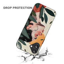 Bornstud Botanical Art Printed Case for iPhone 16 Green & Beige