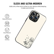 Bornstud Dreamy Book Printed Case for iPhone 13 Pro Max Beige