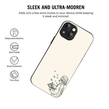 Bornstud Dreamy Book Printed Case for iPhone 14 Beige