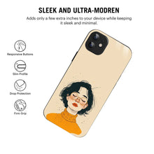 Bornstud Freckle Beauty Printed Case for iPhone 11 Beige Orange