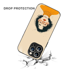 Bornstud Freckle Beauty Printed Case for iPhone 14 Pro Max Beige Orange