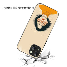 Bornstud Freckle Beauty Printed Case for iPhone 15 Beige Orange