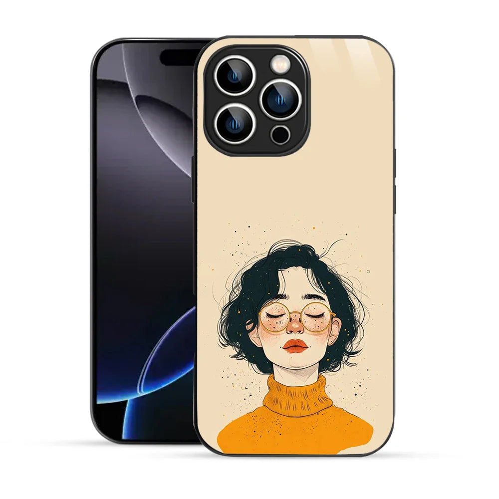 Bornstud Freckle Beauty Printed Case Beige Orange