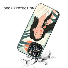 Bornstud Sunset Serenity Printed Case for iPhone 14 Pro pastel green