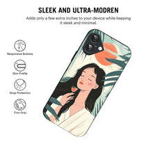 Bornstud Sunset Serenity Printed Case for iPhone 16 pastel green