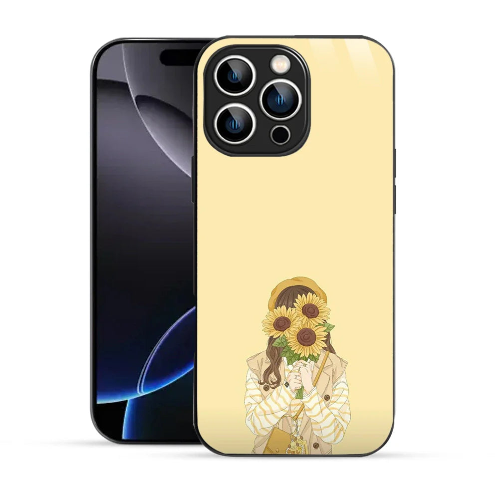 Bornstud Sunflower Girl Printed Case white