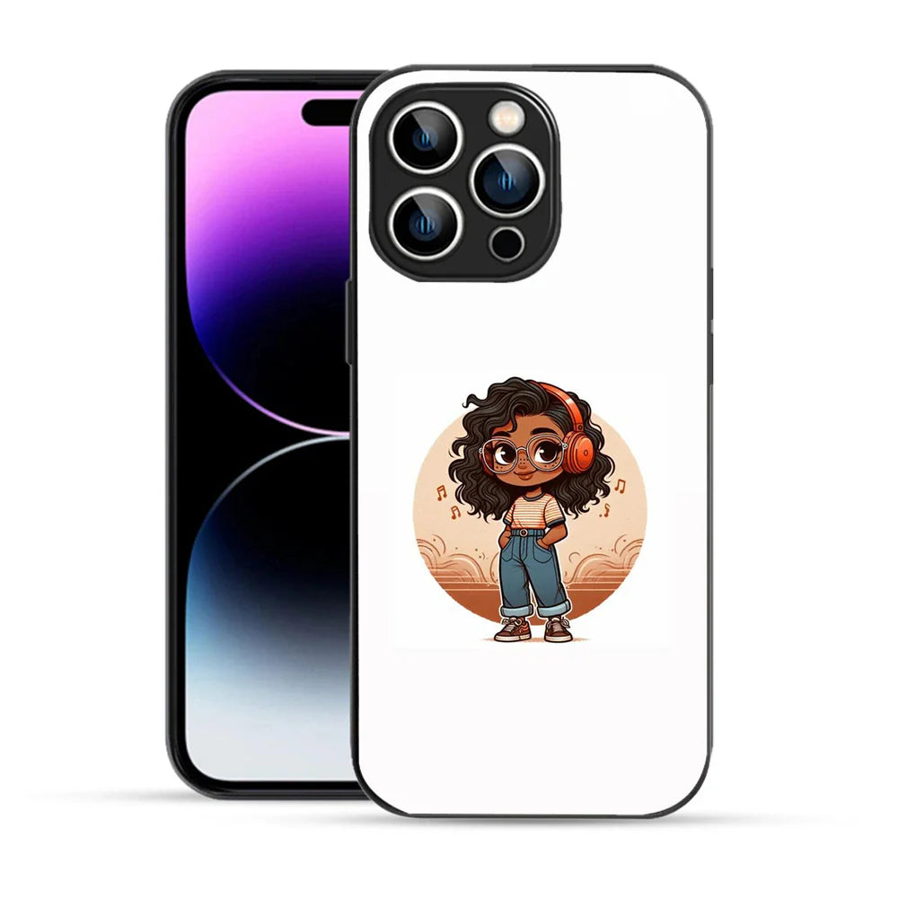 Bornstud Music Lover Printed Case for iPhone 14 Pro white