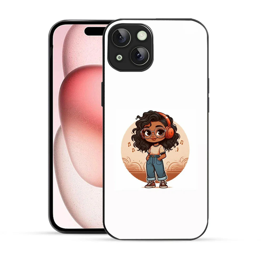 Bornstud Music Lover Printed Case for iPhone 15 Plus white