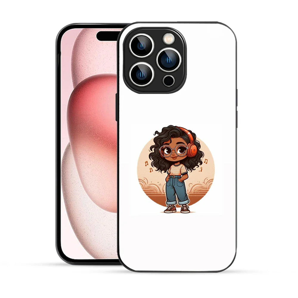 Bornstud Music Lover Printed Case for iPhone 15 Pro white