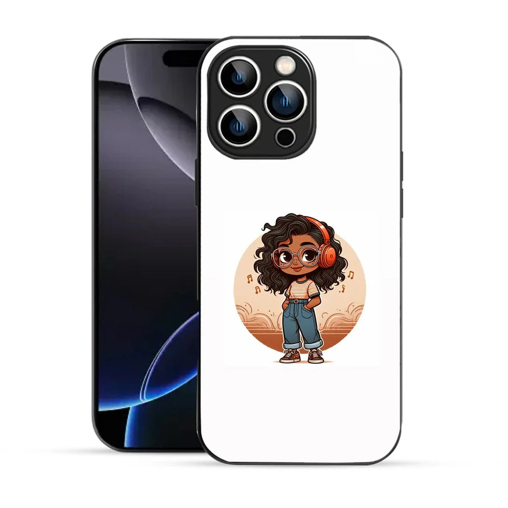 Bornstud Music Lover Printed Case for iPhone 16 Pro Max white