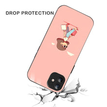 Bornstud Shopping Girl Printed Case for iPhone 12 Pink