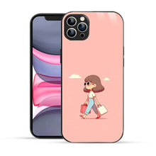 Bornstud Shopping Girl Printed Case Pink