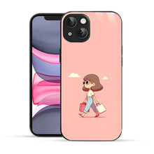 Bornstud Shopping Girl Printed Case Pink