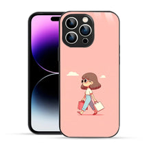 Bornstud Shopping Girl Printed Case Pink