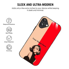 Bornstud Personalised my Name Printed Case for iPhone 16 Bright Red - Bornstud