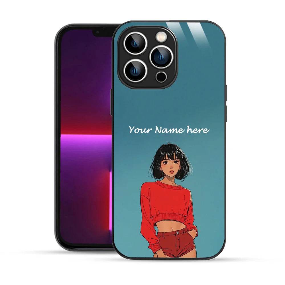 Bornstud Personalised my Name Printed Case for iPhone 13 Pro Faded Jade - Bornstud