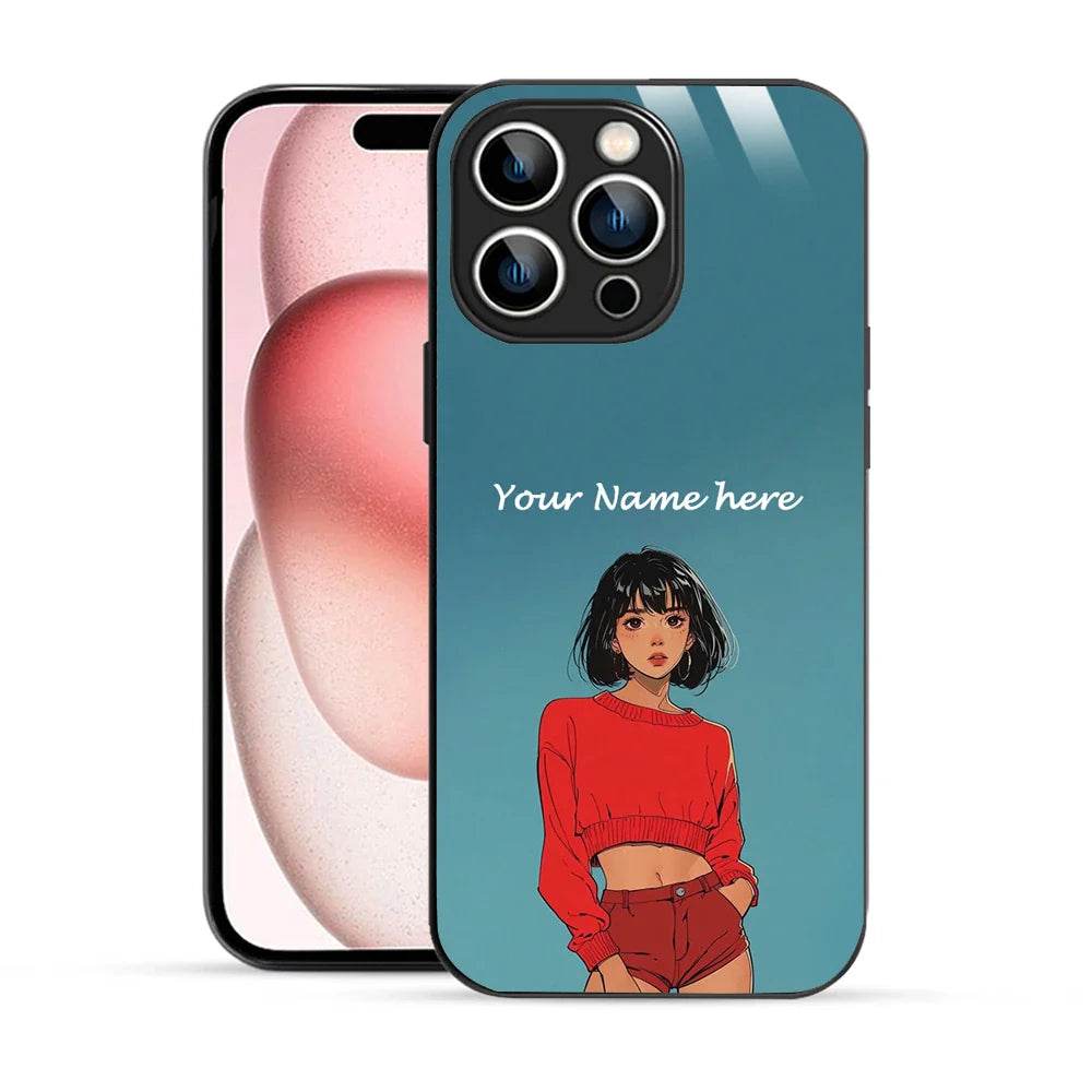 Bornstud Personalised my Name Printed Case for iPhone 15 Pro Max Faded Jade - Bornstud