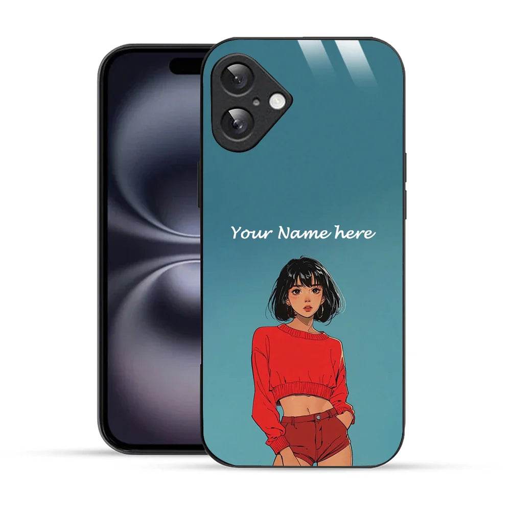 Bornstud Personalised my Name Printed Case for iPhone 16 Faded Jade - Bornstud