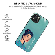 Bornstud Personalised my Name Printed Case for iPhone 13 Moonstone Blue - Bornstud